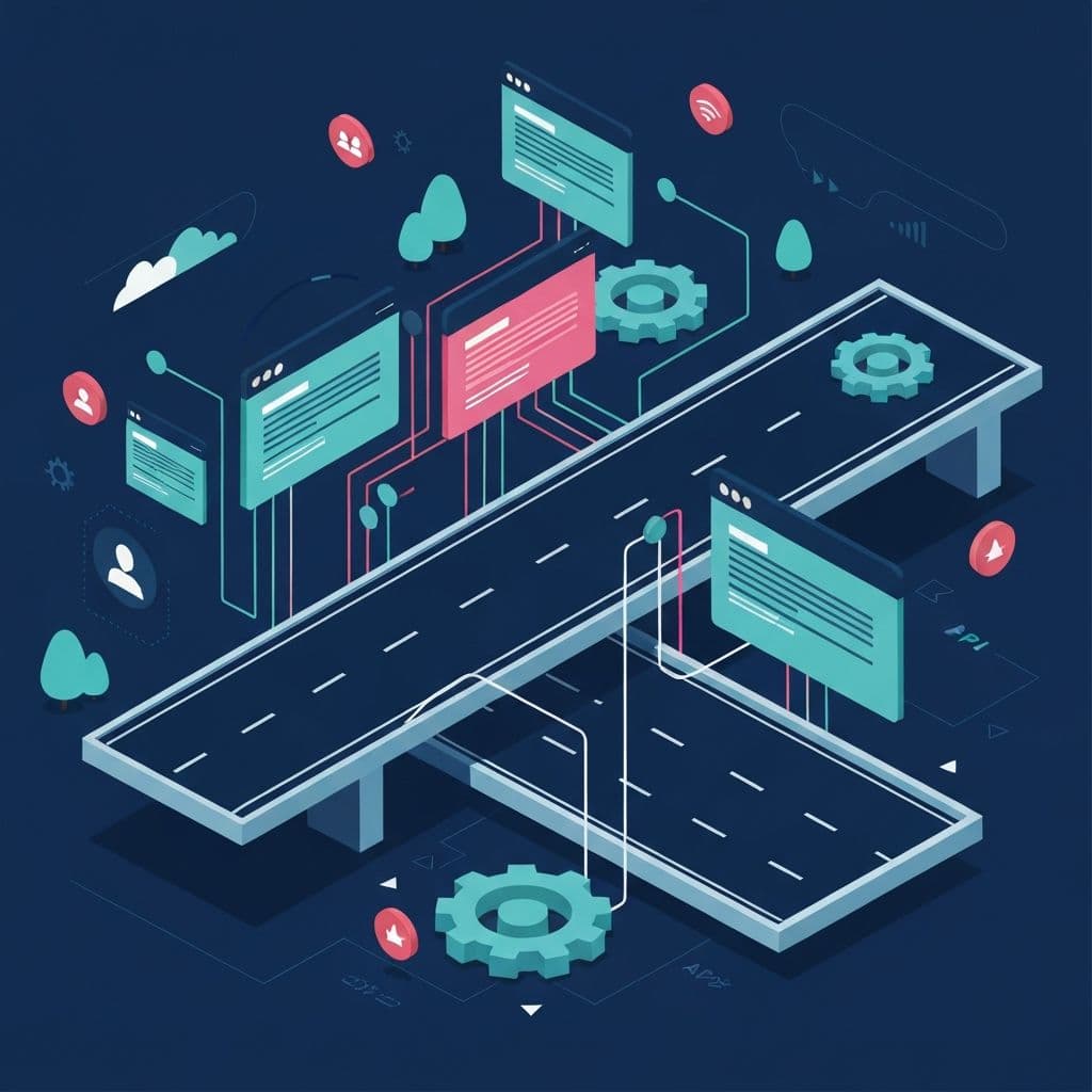 Highway automation system illustration